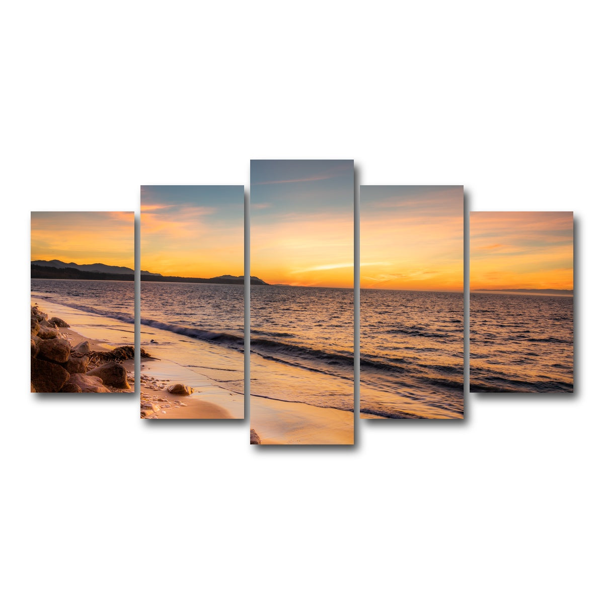 AUTO-MOCKUP WHITE | Olympic Sunset | 5 Piece | Gallery Wrap Canvas | group=5_normal