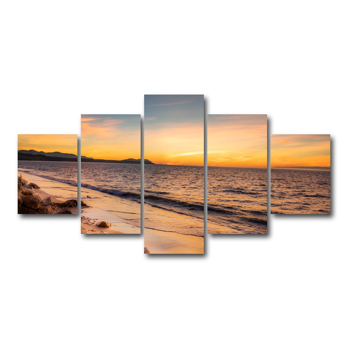 AUTO-MOCKUP WHITE | Olympic Sunset | 5 Piece | Gallery Wrap Canvas | group=5_short
