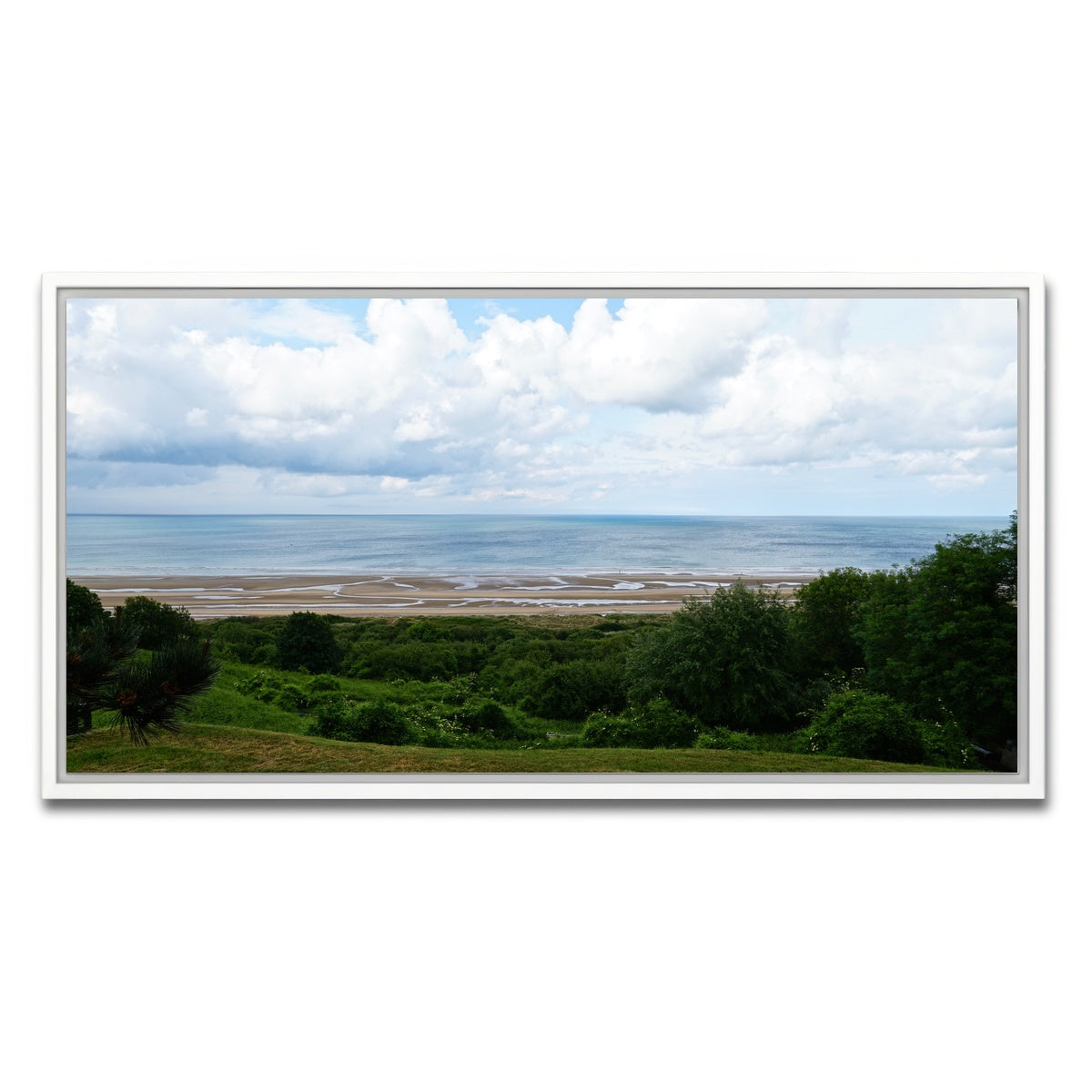 AUTO-MOCKUP WHITE | Omaha Beach | 1 Piece | White Framed Canvas | group=2x1