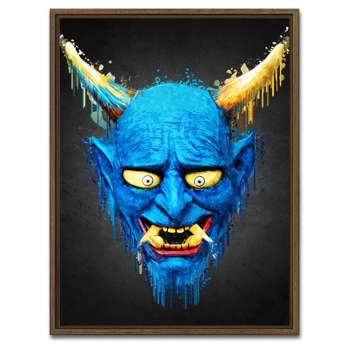 AUTO-MOCKUP WHITE | Omni Portrait | 1 Piece | Walnut Framed Canvas | group=3x4