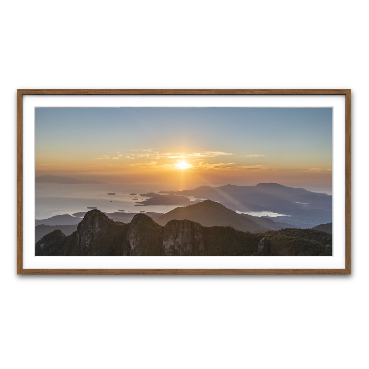 Framed Print 2x1 Walnut