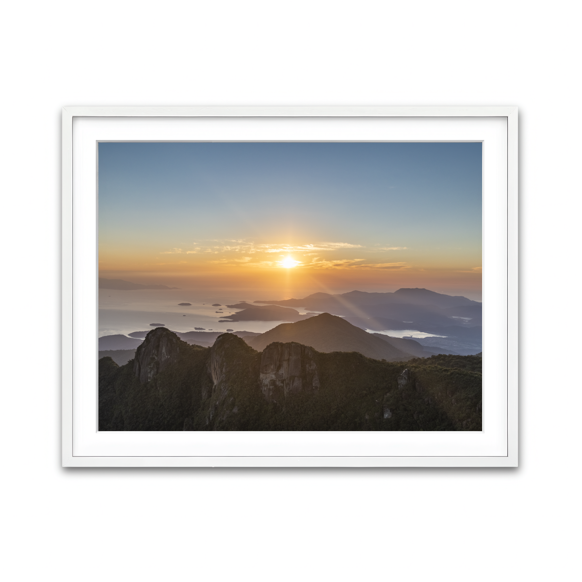 Framed Print 4x3 White
