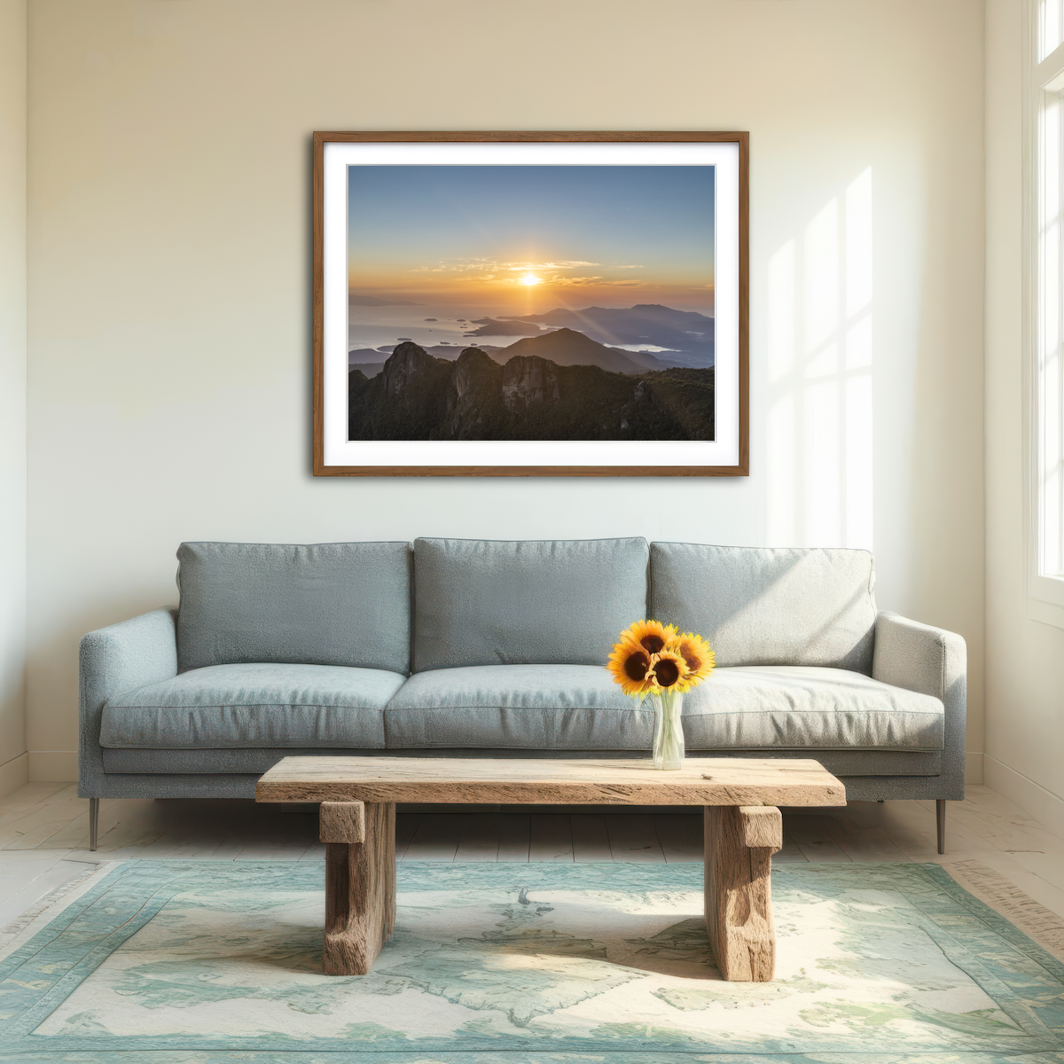 AUTO-MOCKUP ROOM | On Top Of The World Wall Art