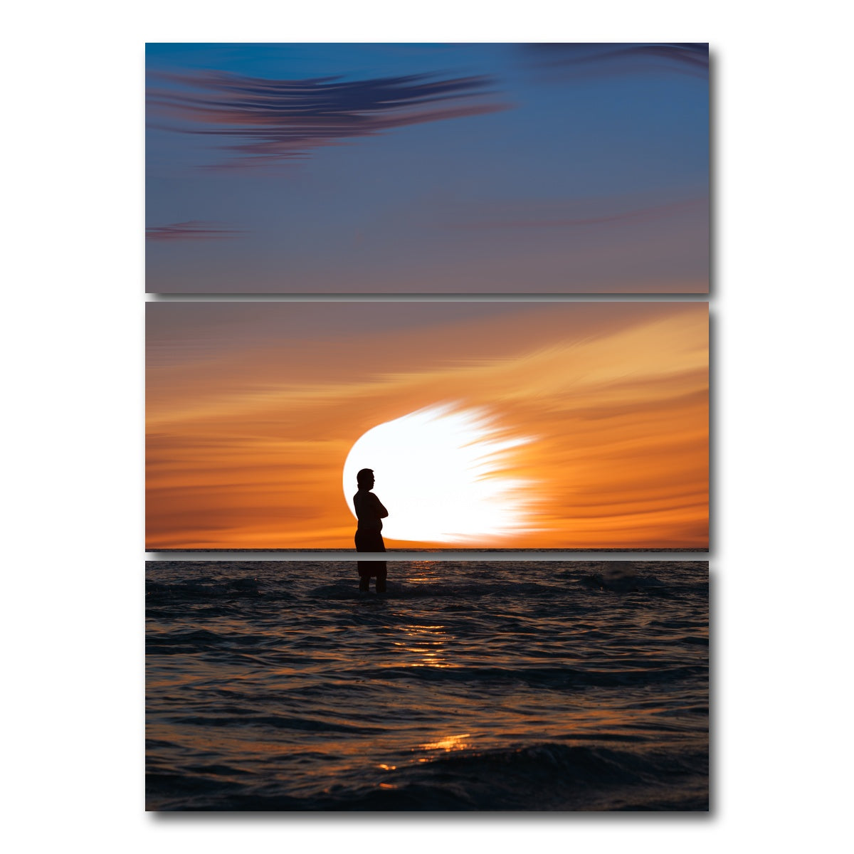 AUTO-MOCKUP WHITE | On Watch in the Water | 3 Piece | Gallery Wrap Canvas | group=8x18_stacked