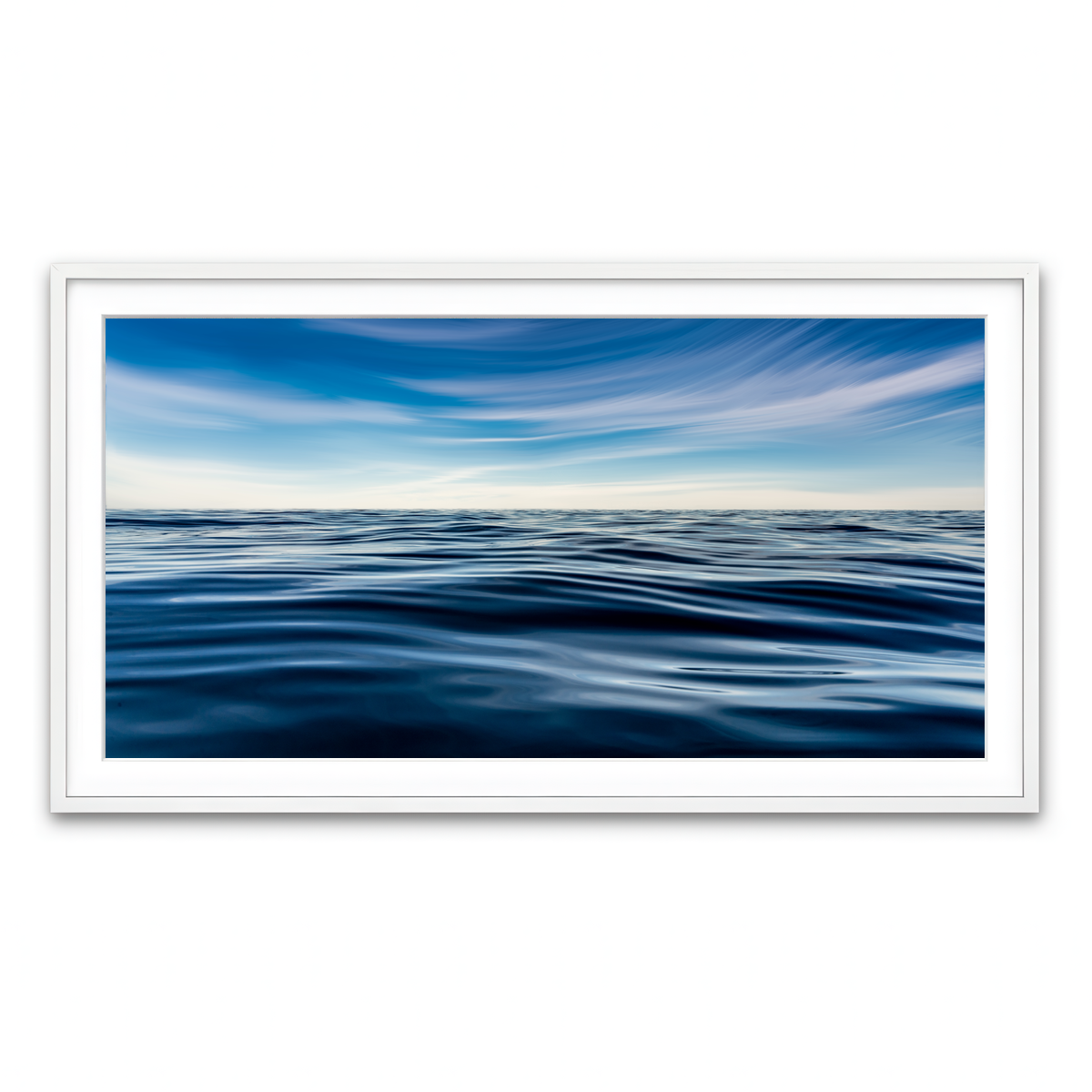 Framed Print 2x1 White