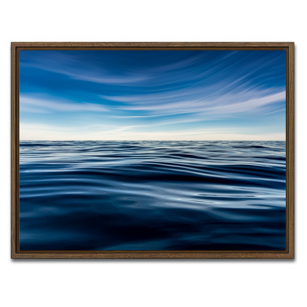 AUTO-MOCKUP WHITE | On the Water | 1 Piece | Walnut Framed Canvas | group=4x3