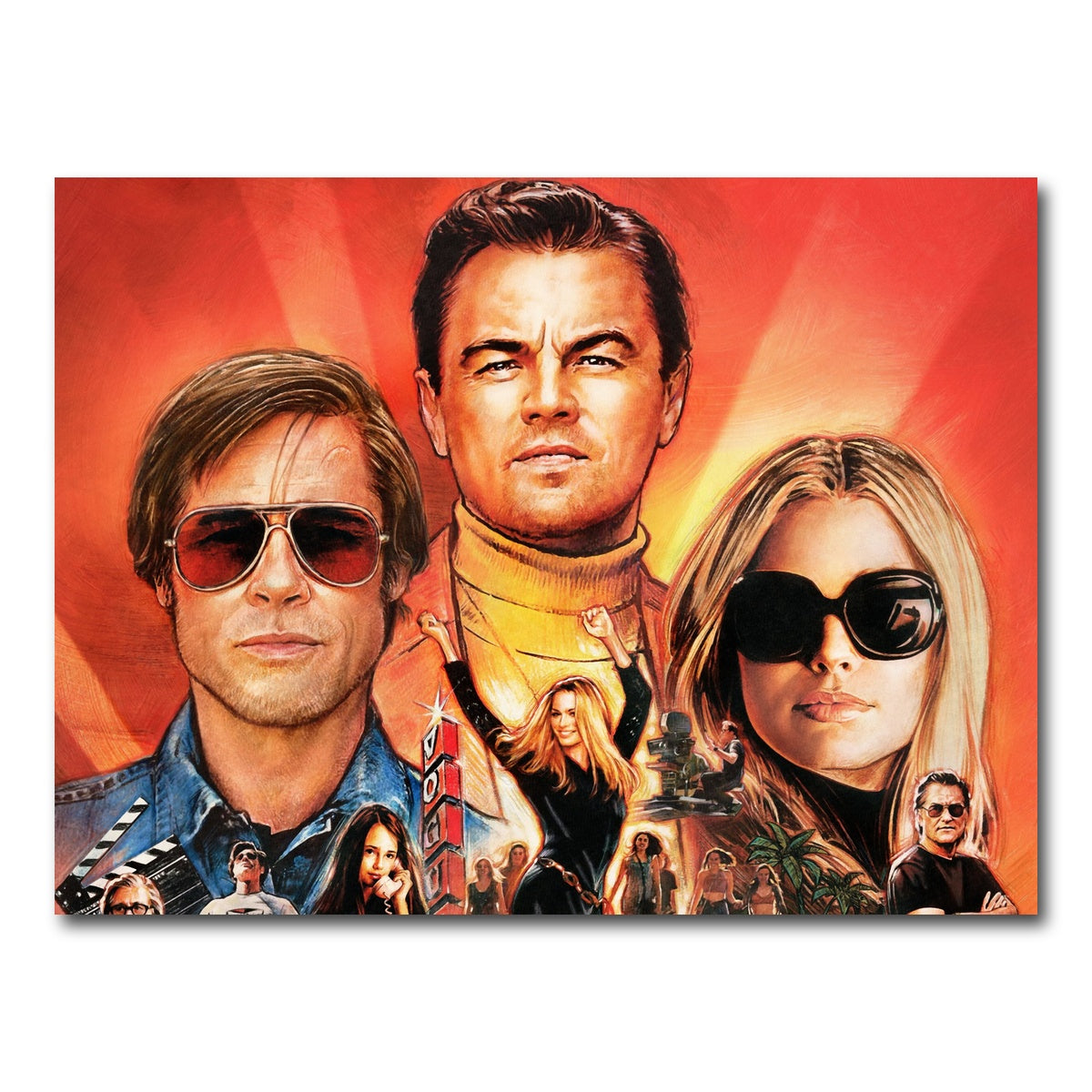 AUTO-MOCKUP WHITE | Once Upon A Time In Hollywood | 1 Piece | Gallery Wrap Canvas | group=4x3
