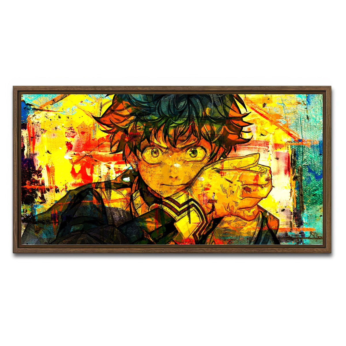 AUTO-MOCKUP WHITE | One For All | 1 Piece | Walnut Framed Canvas | group=2x1