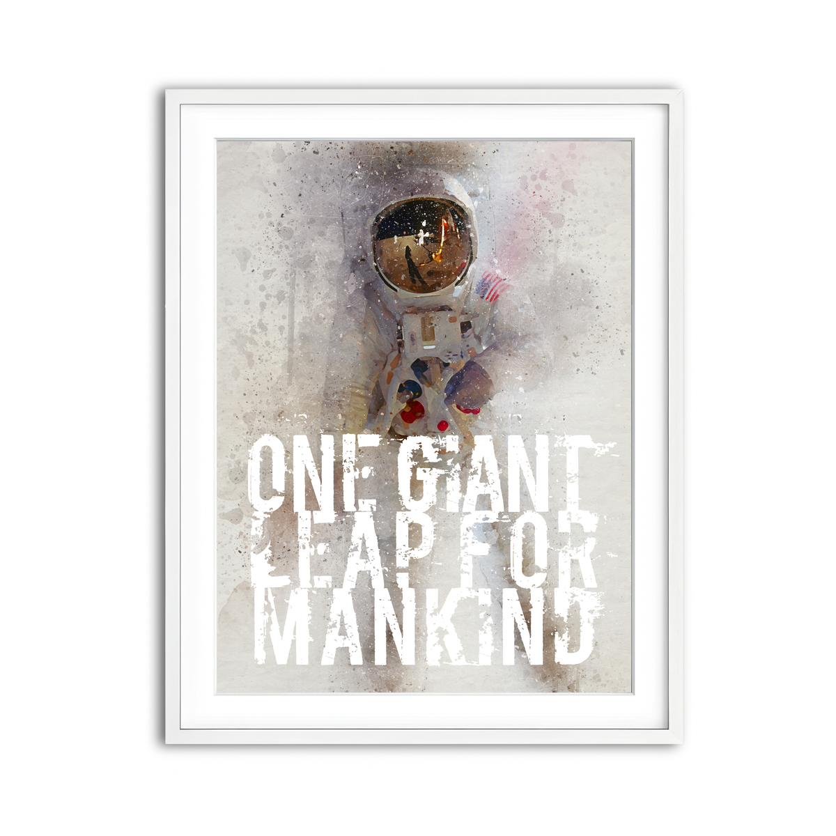 Framed Print 3x4 White