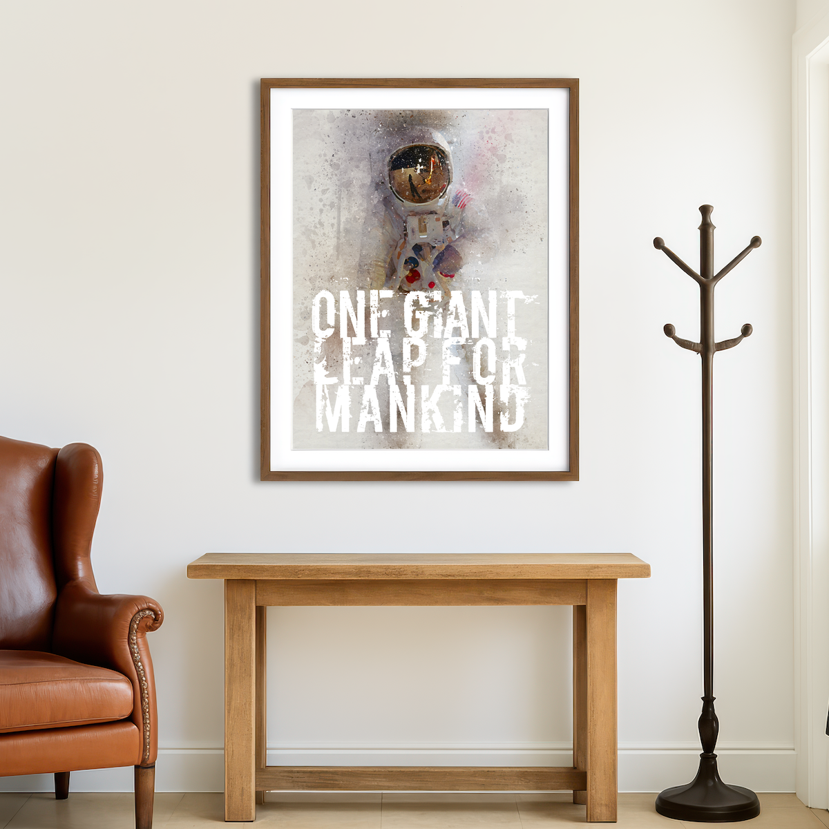 AUTO-MOCKUP ROOM | One Giant Leap Wall Art