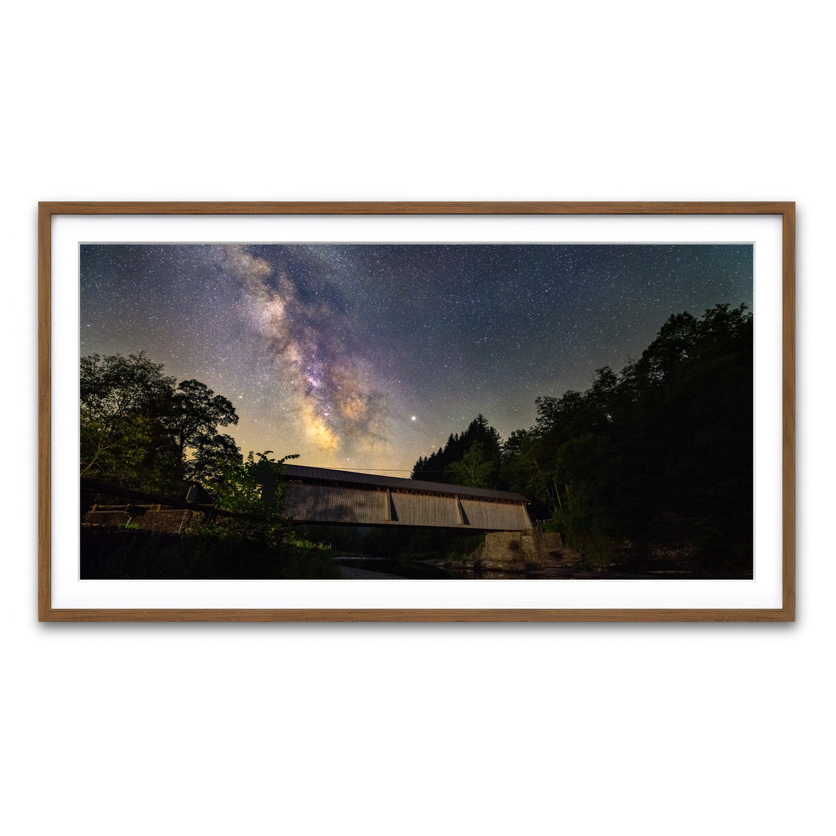 Framed Print 2x1 Walnut