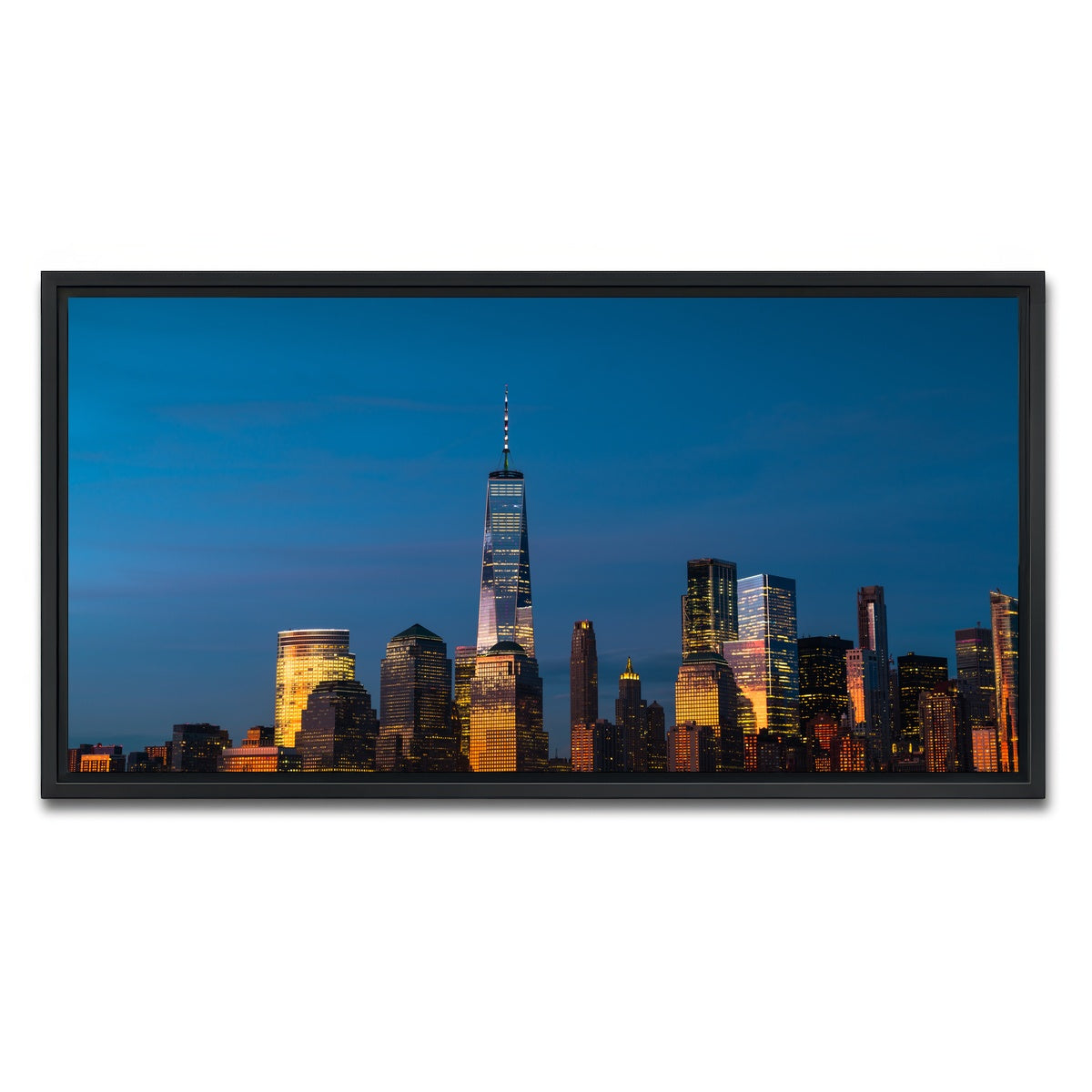 AUTO-MOCKUP WHITE | One World Trade Center | 1 Piece | Black Framed Canvas | group=2x1