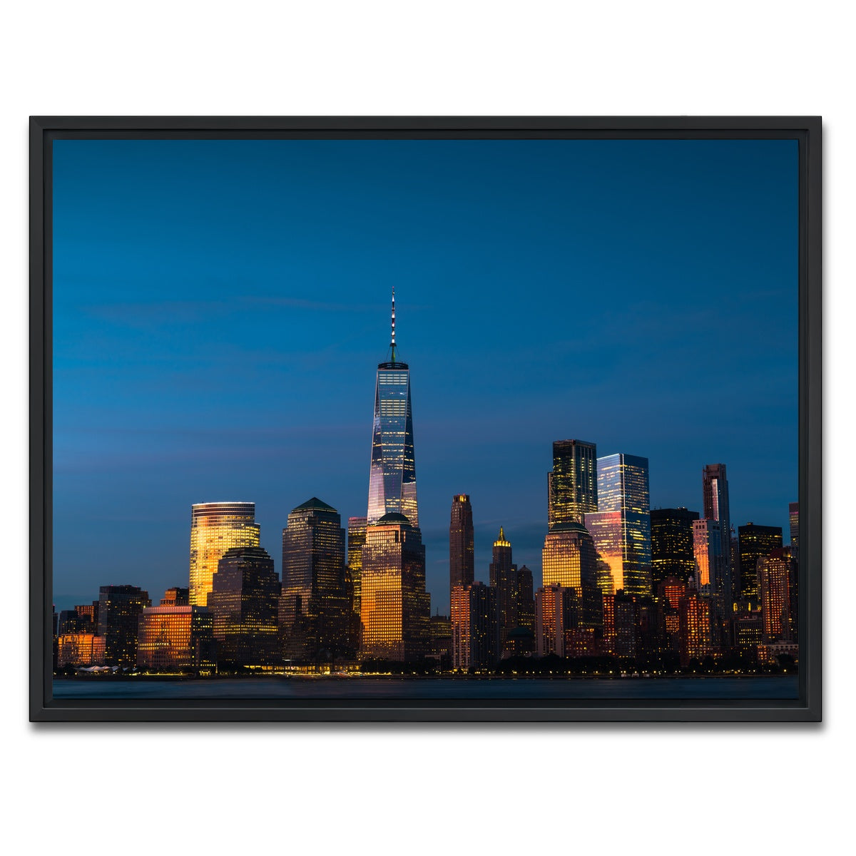 AUTO-MOCKUP WHITE | One World Trade Center | 1 Piece | Black Framed Canvas | group=4x3
