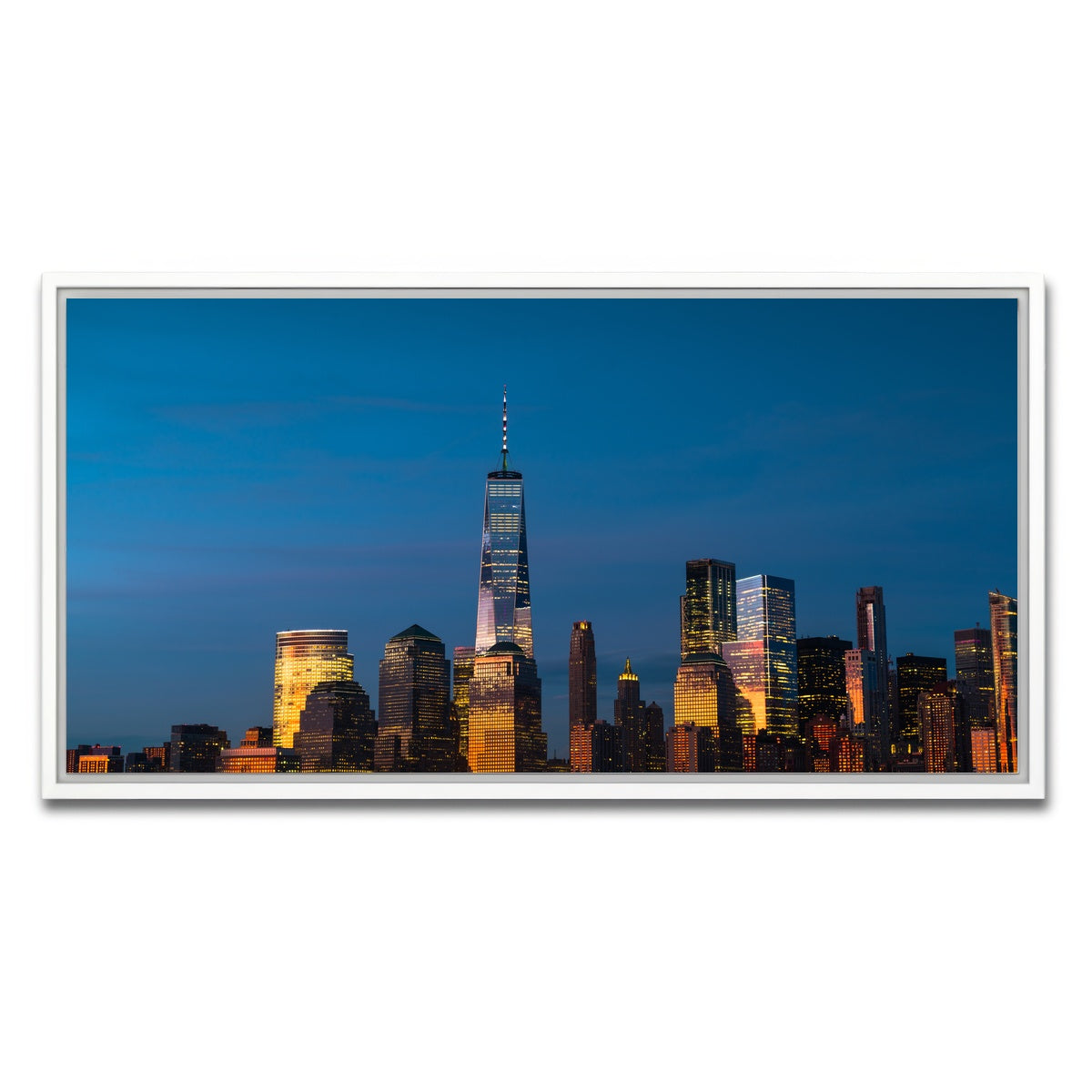AUTO-MOCKUP WHITE | One World Trade Center | 1 Piece | White Framed Canvas | group=2x1