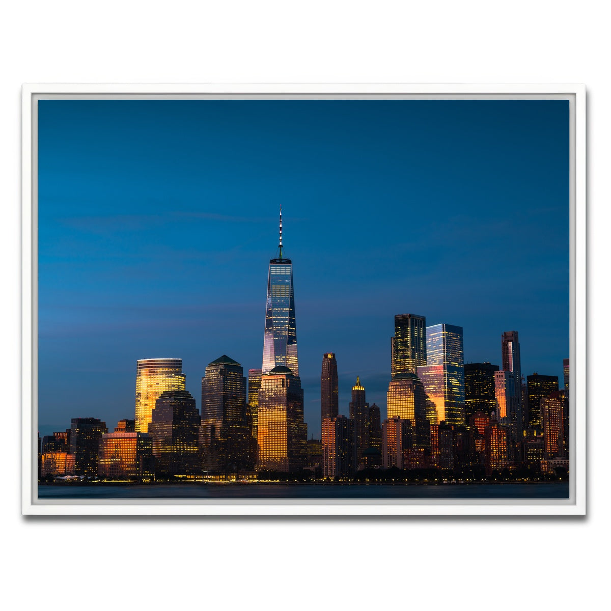 AUTO-MOCKUP WHITE | One World Trade Center | 1 Piece | White Framed Canvas | group=4x3