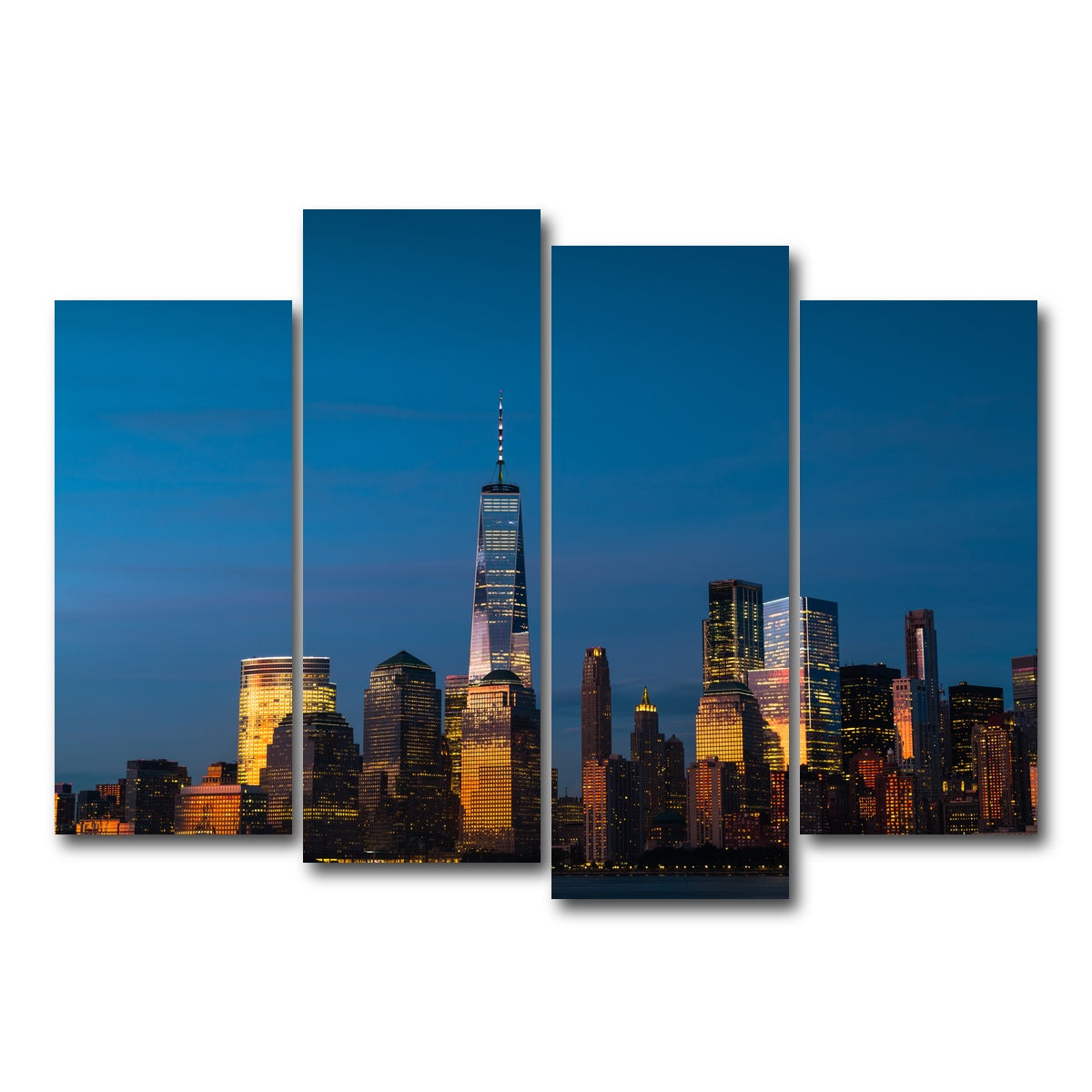 AUTO-MOCKUP WHITE | One World Trade Center | 4 Piece | Gallery Wrap Canvas | group=4_normal
