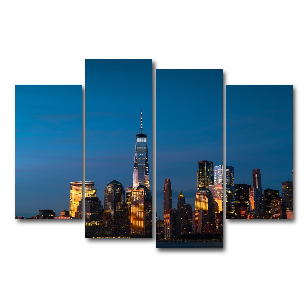 AUTO-MOCKUP WHITE | One World Trade Center | 4 Piece | Gallery Wrap Canvas | group=4_short