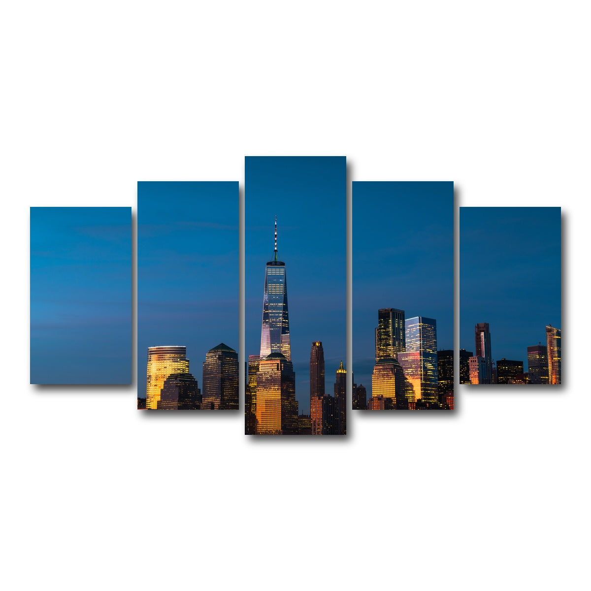 AUTO-MOCKUP WHITE | One World Trade Center | 5 Piece | Gallery Wrap Canvas | group=5_normal
