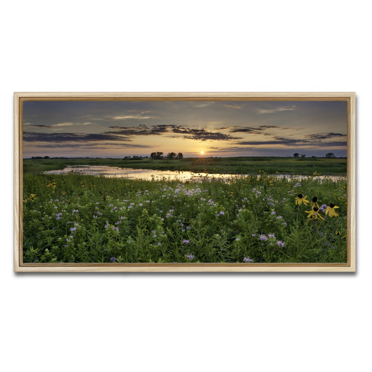 AUTO-MOCKUP WHITE | Open Field in Illinois | 1 Piece | Natural Framed Canvas | group=2x1
