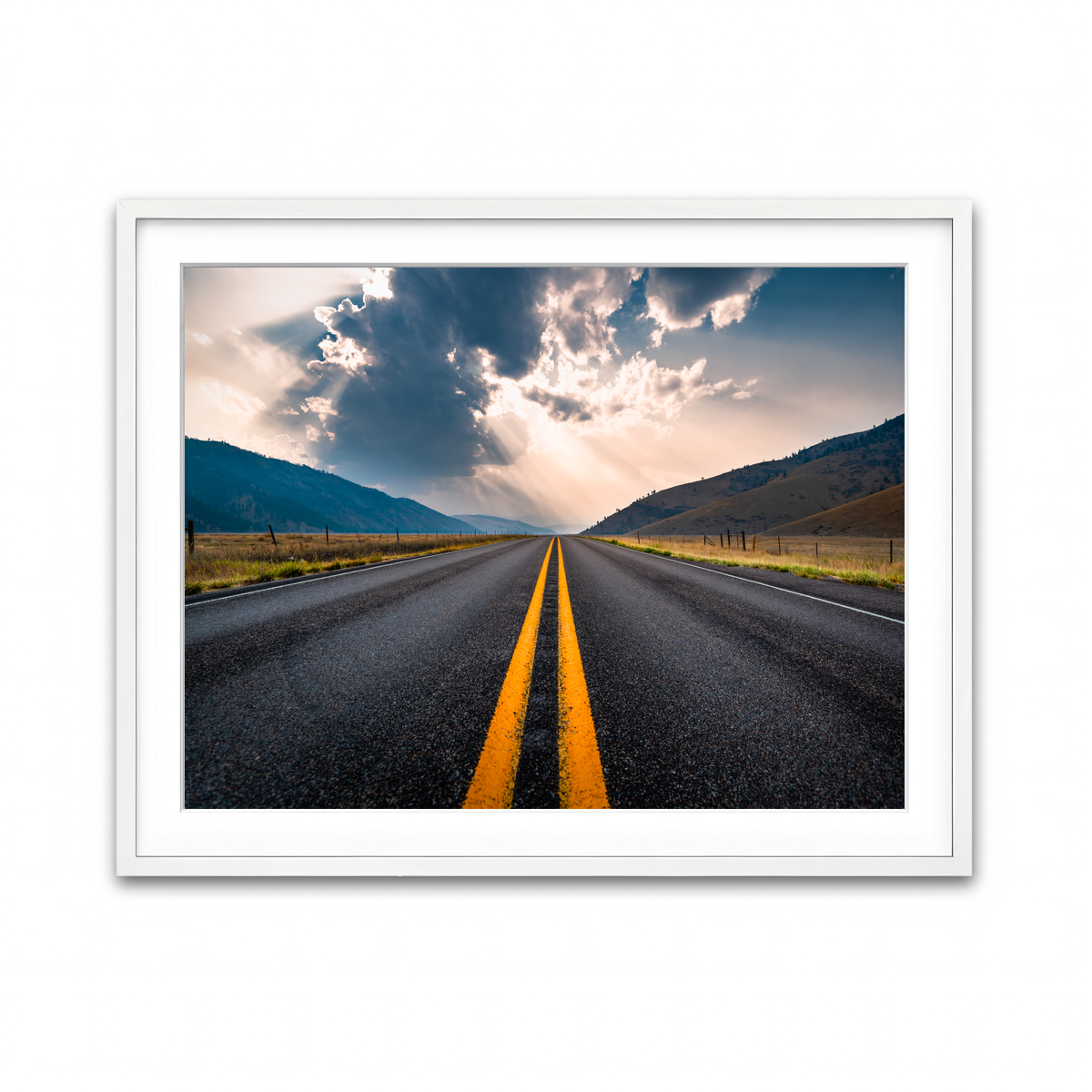 Framed Print 4x3 White