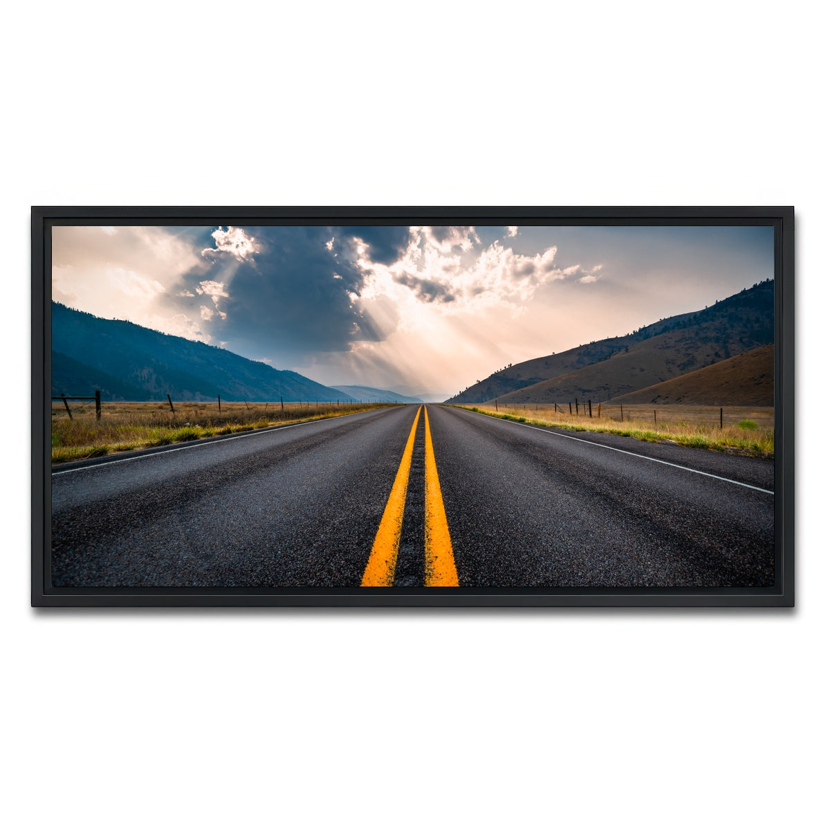 AUTO-MOCKUP WHITE | Open Road | 1 Piece | Black Framed Canvas | group=2x1