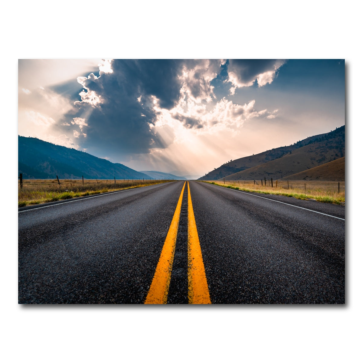 AUTO-MOCKUP WHITE | Open Road | 1 Piece | Gallery Wrap Canvas | group=4x3