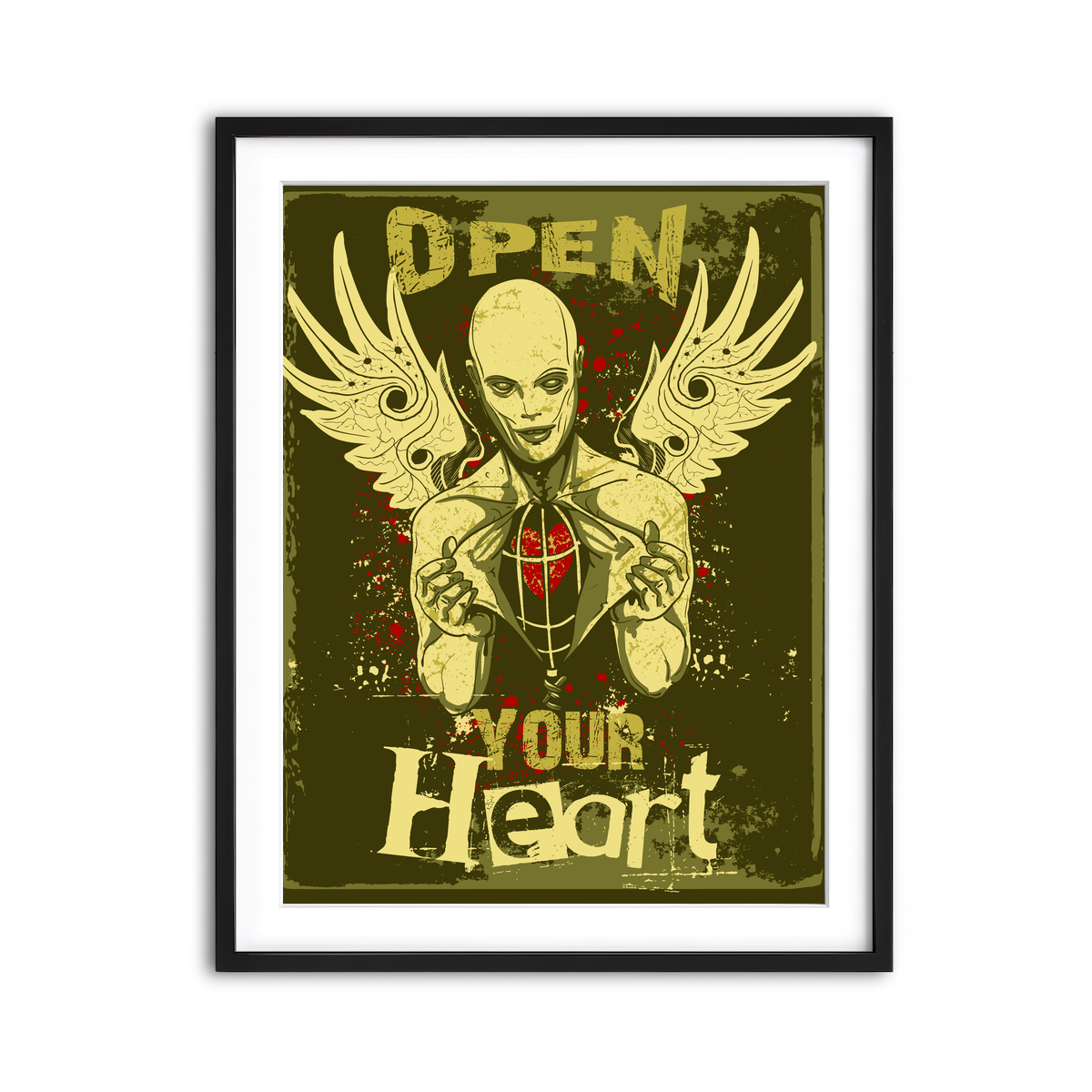 Framed Print 3x4 Black