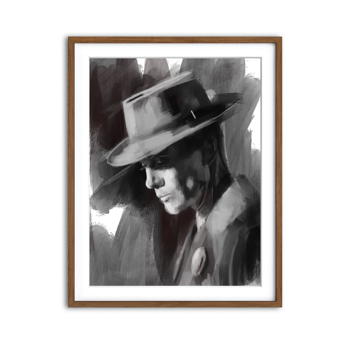 Framed Print 3x4 Walnut