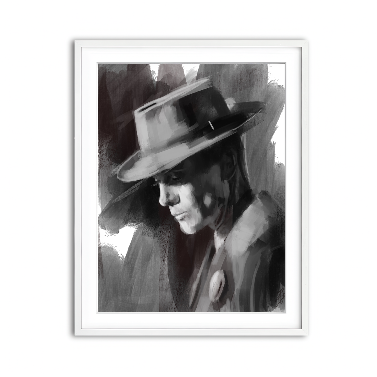 Framed Print 3x4 White