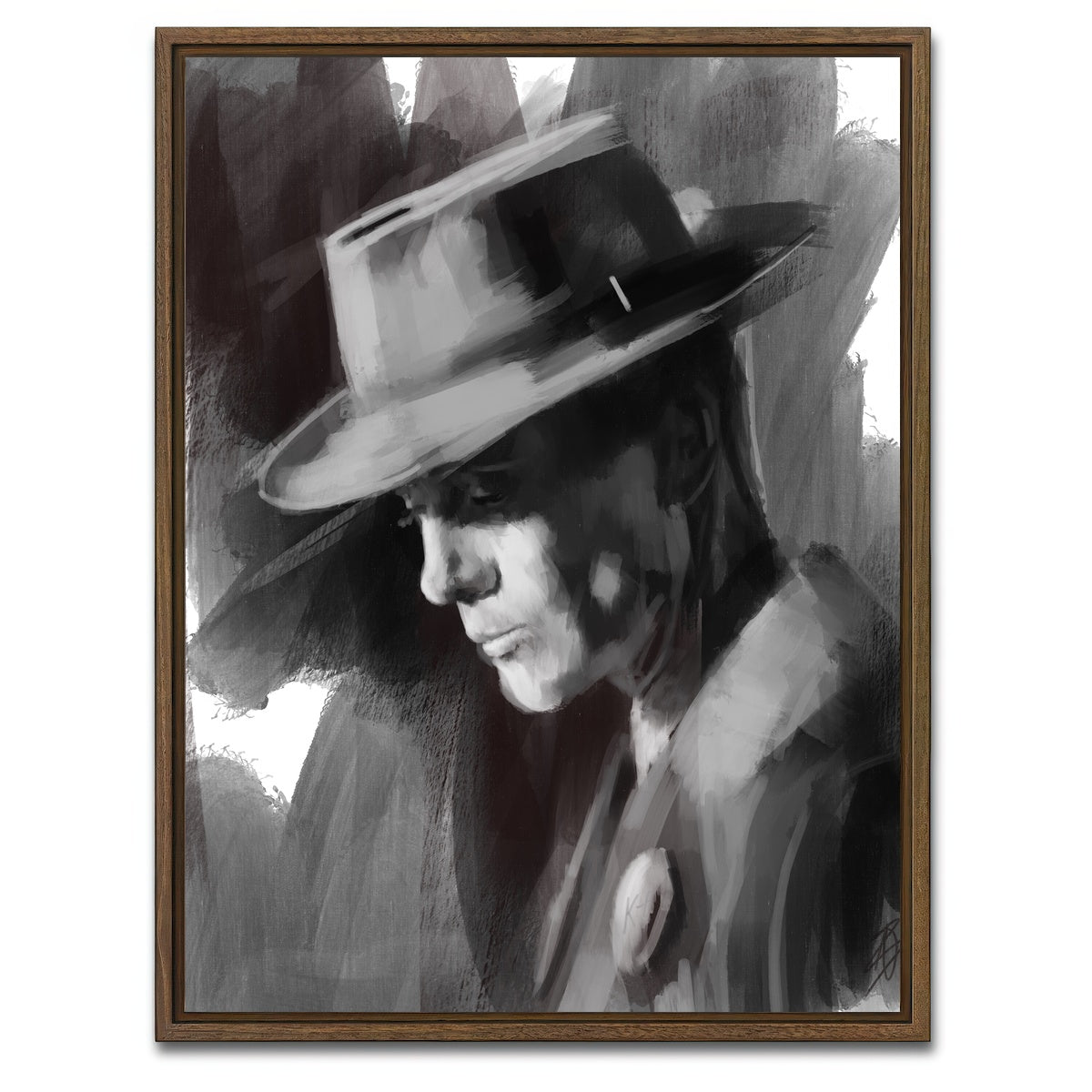 AUTO-MOCKUP WHITE | Oppenheimer | 1 Piece | Walnut Framed Canvas | group=3x4