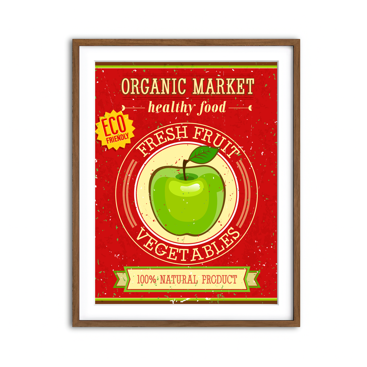 Framed Print 3x4 Walnut