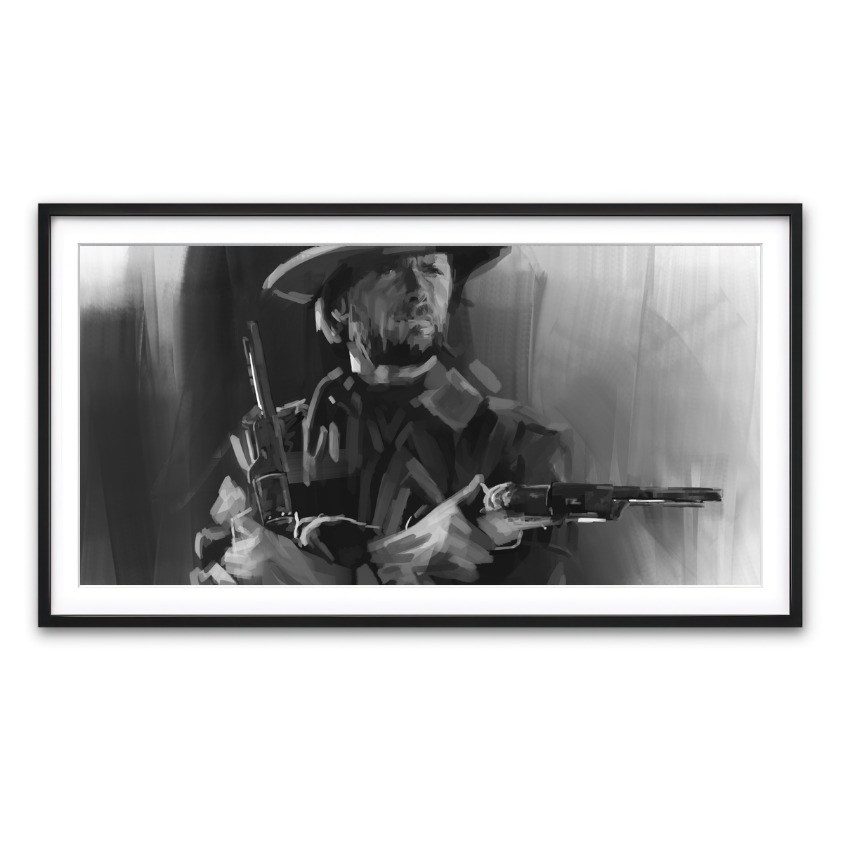 Framed Print 2x1 Black