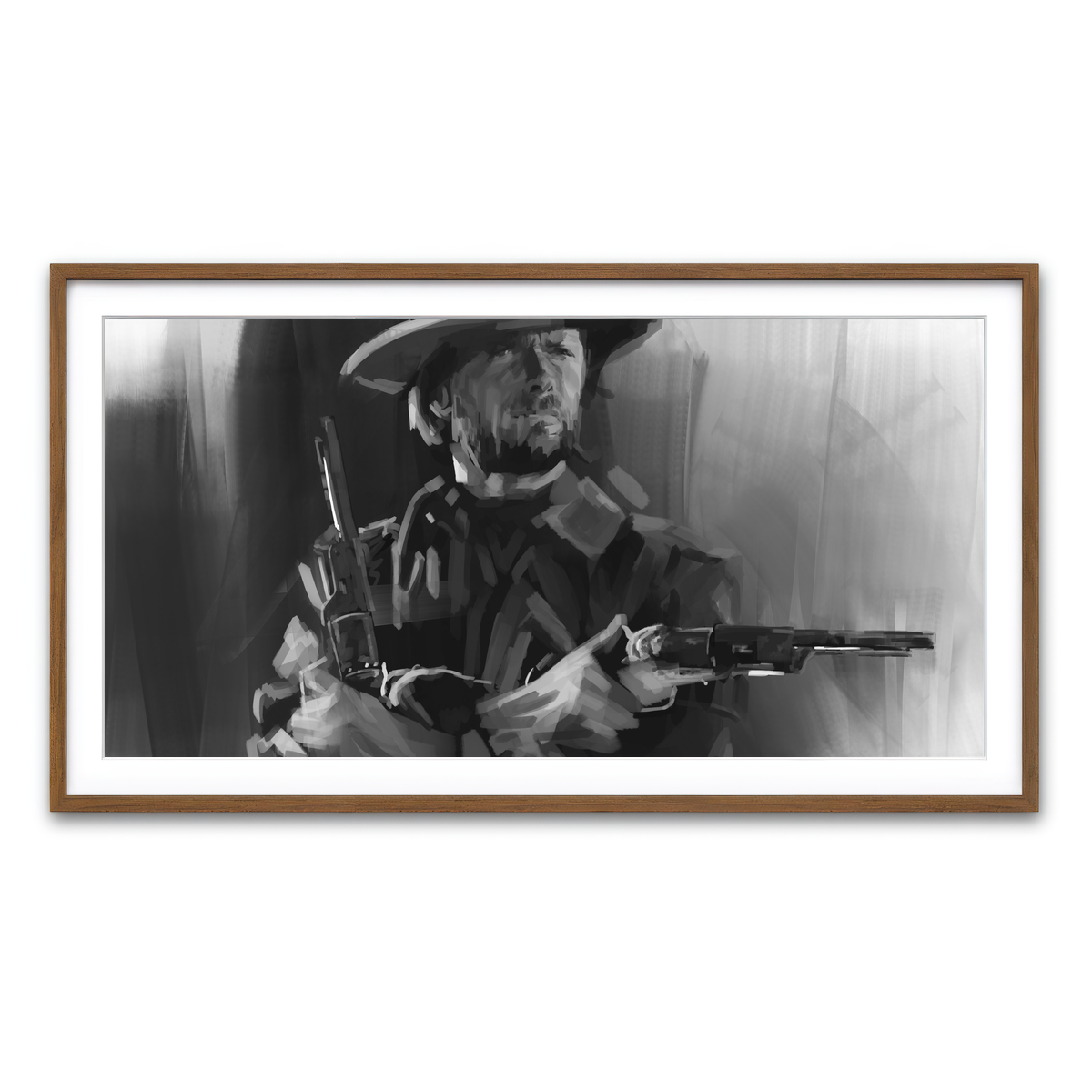 Framed Print 2x1 Walnut