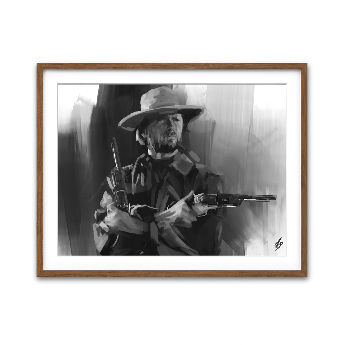 Framed Print 4x3 Walnut