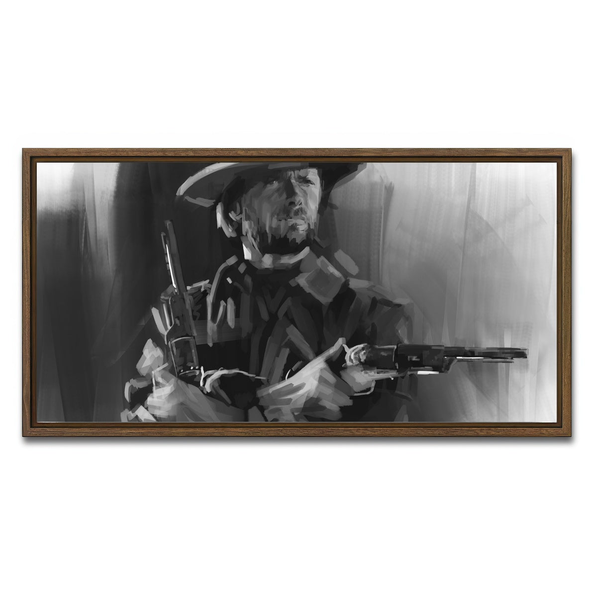 AUTO-MOCKUP WHITE | Outlaw | 1 Piece | Walnut Framed Canvas | group=2x1