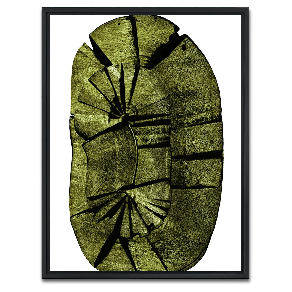 AUTO-MOCKUP WHITE | Oval Stump | 1 Piece | Black Framed Canvas | group=3x4