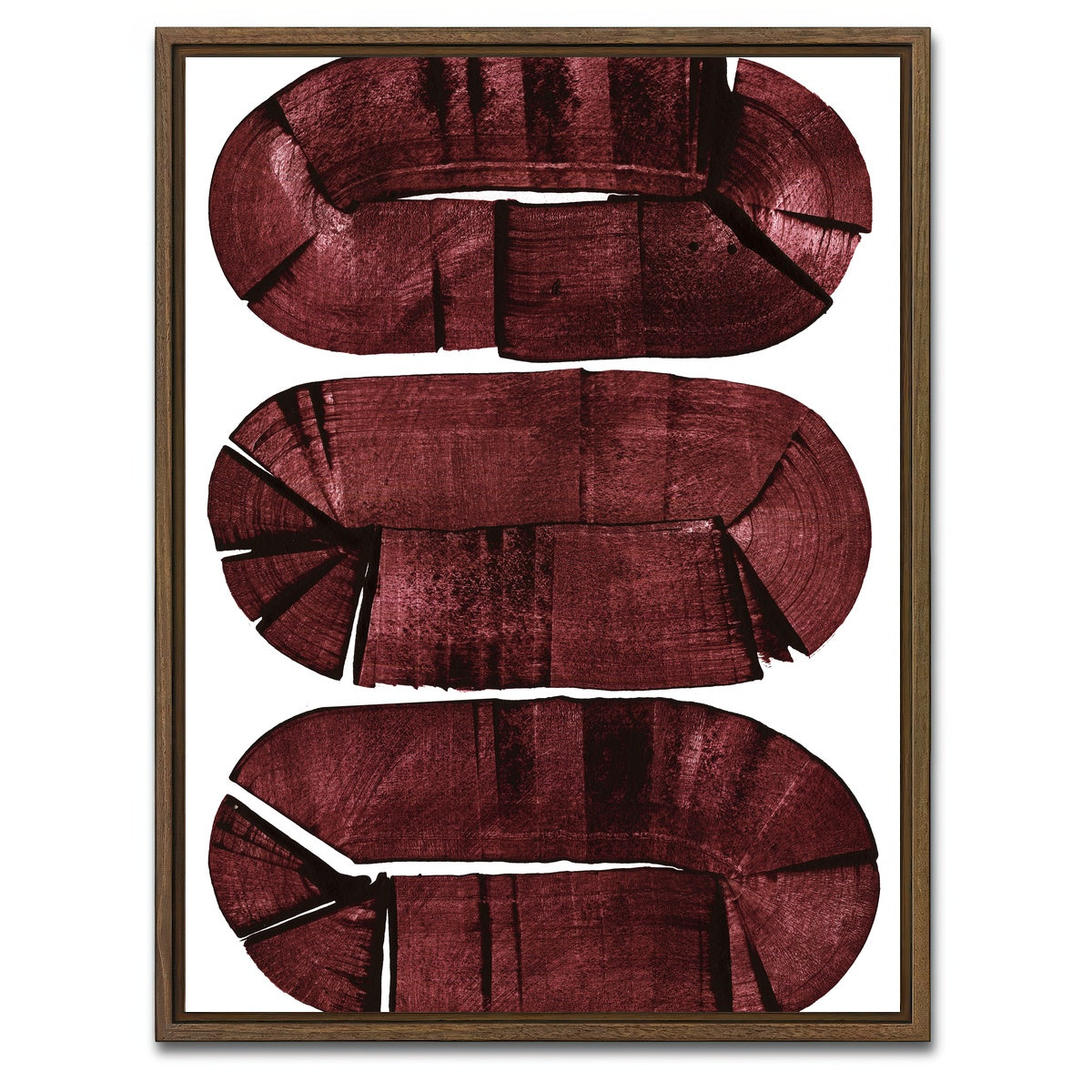 AUTO-MOCKUP WHITE | Oval Woods | 1 Piece | Walnut Framed Canvas | group=3x4