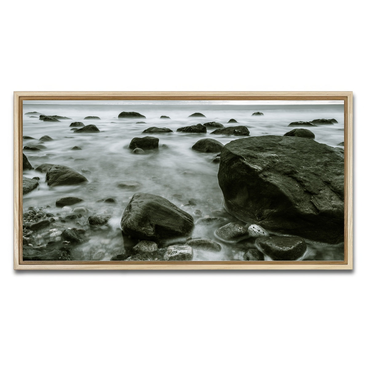 AUTO-MOCKUP WHITE | Overcast Montauk | 1 Piece | Natural Framed Canvas | group=2x1