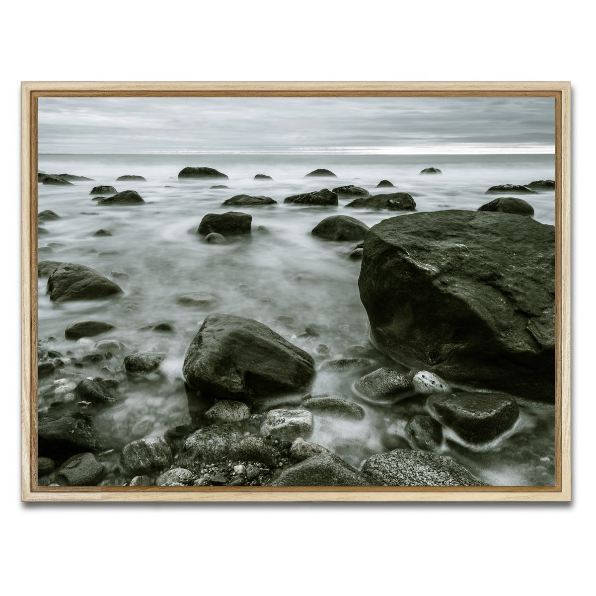 AUTO-MOCKUP WHITE | Overcast Montauk | 1 Piece | Natural Framed Canvas | group=4x3