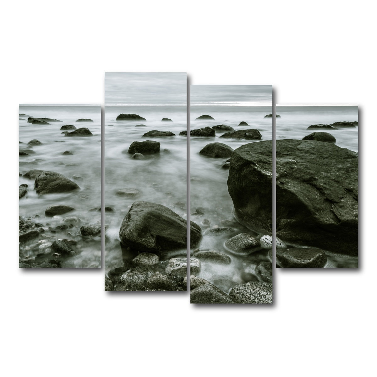 AUTO-MOCKUP WHITE | Overcast Montauk | 4 Piece | Gallery Wrap Canvas | group=4_short