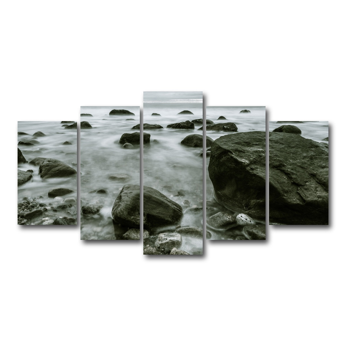 AUTO-MOCKUP WHITE | Overcast Montauk | 5 Piece | Gallery Wrap Canvas | group=5_normal
