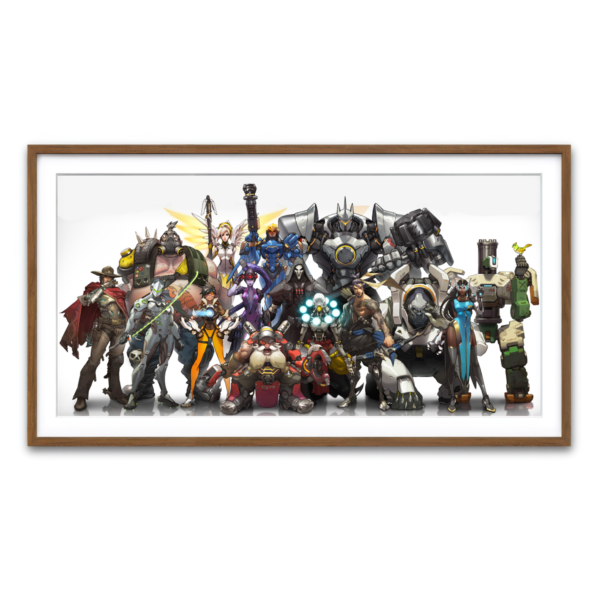 Framed Print 2x1 Walnut