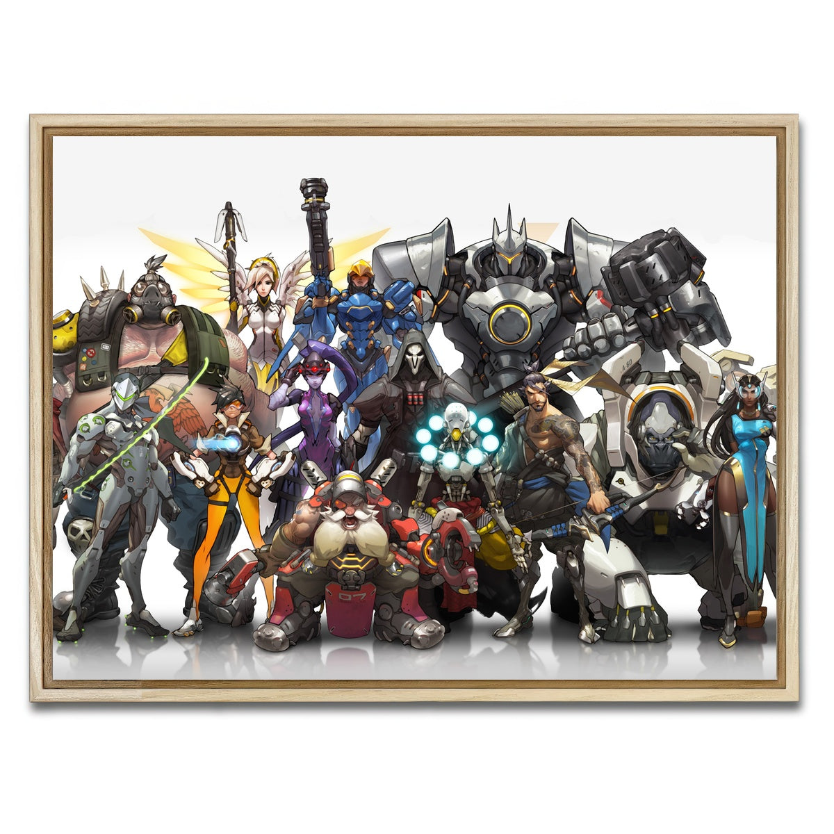 AUTO-MOCKUP WHITE | Overwatch | 1 Piece | Natural Framed Canvas | group=4x3