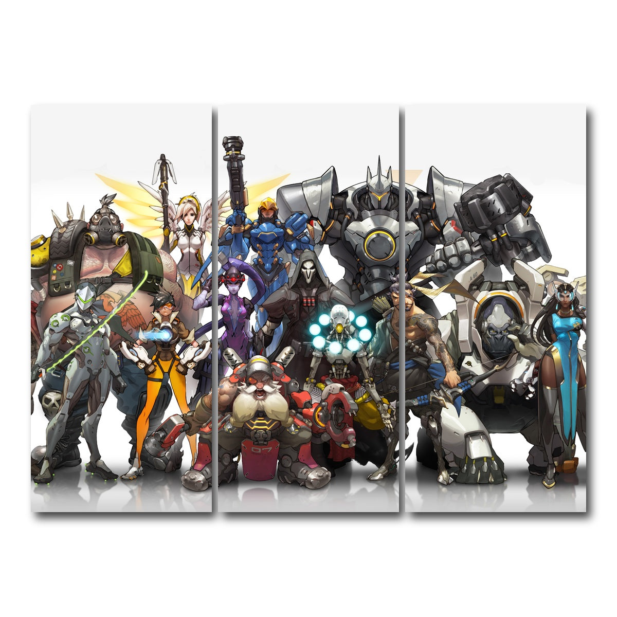 AUTO-MOCKUP WHITE | Overwatch | 3 Piece | Gallery Wrap Canvas | group=8x18