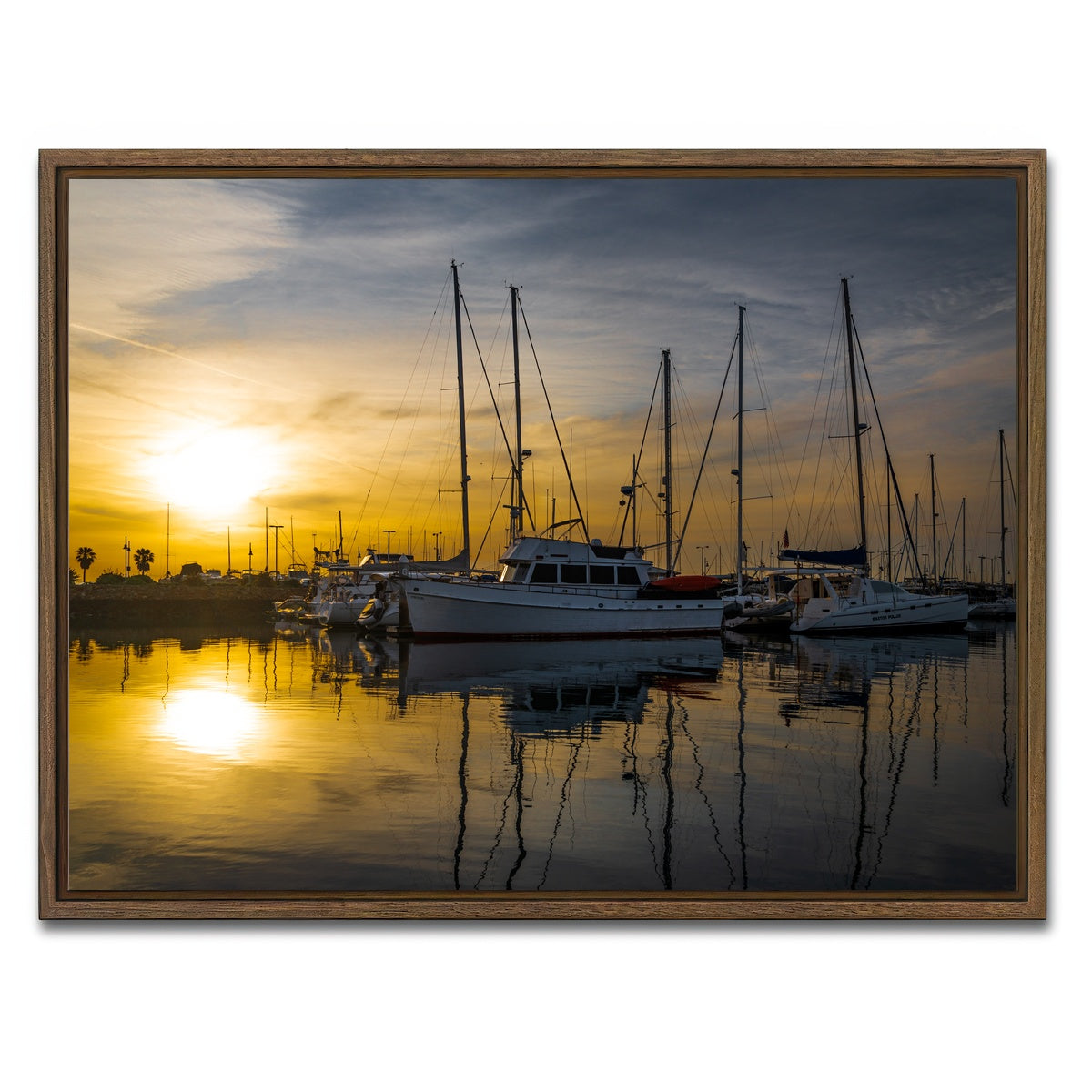 AUTO-MOCKUP WHITE | Oxnard CA | 1 Piece | Walnut Framed Canvas | group=4x3