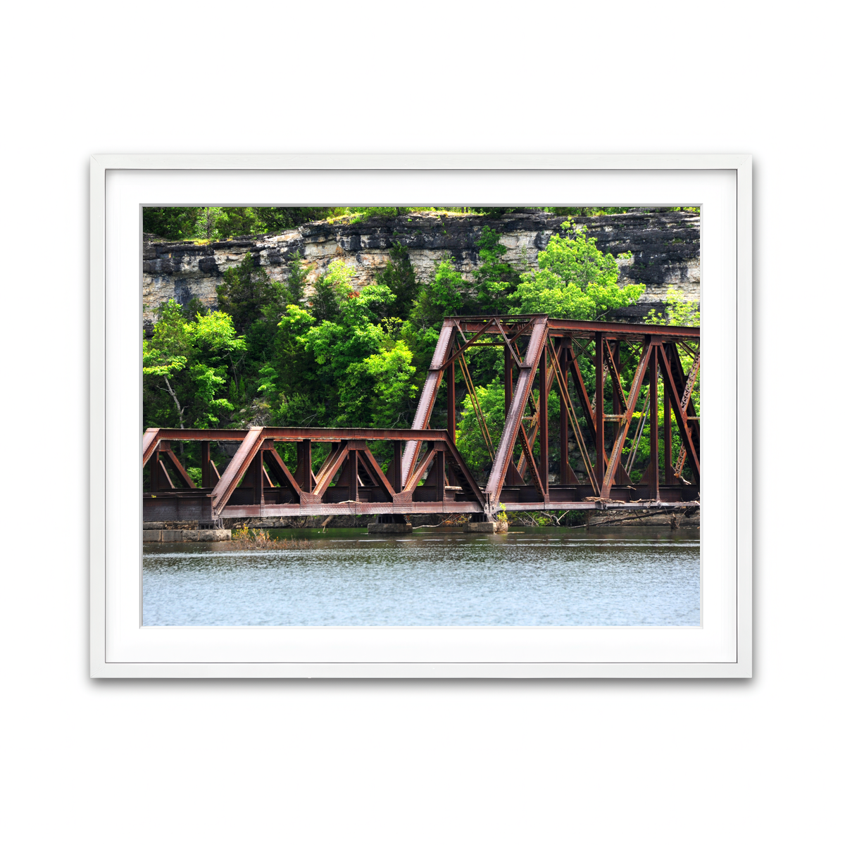 Framed Print 4x3 White