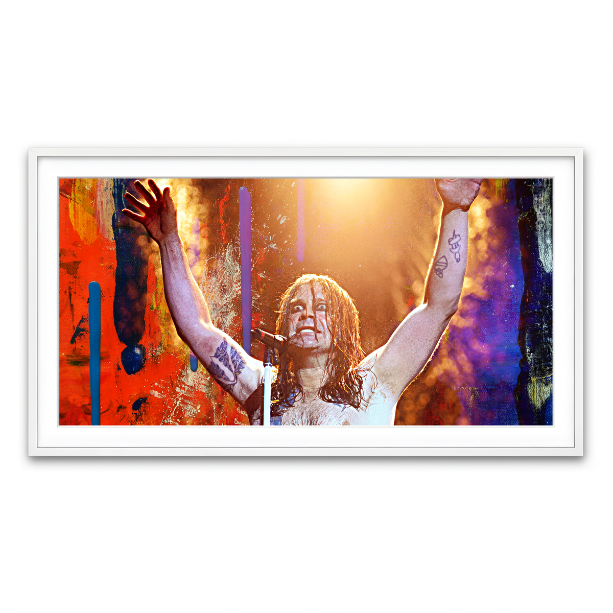 Framed Print 2x1 White