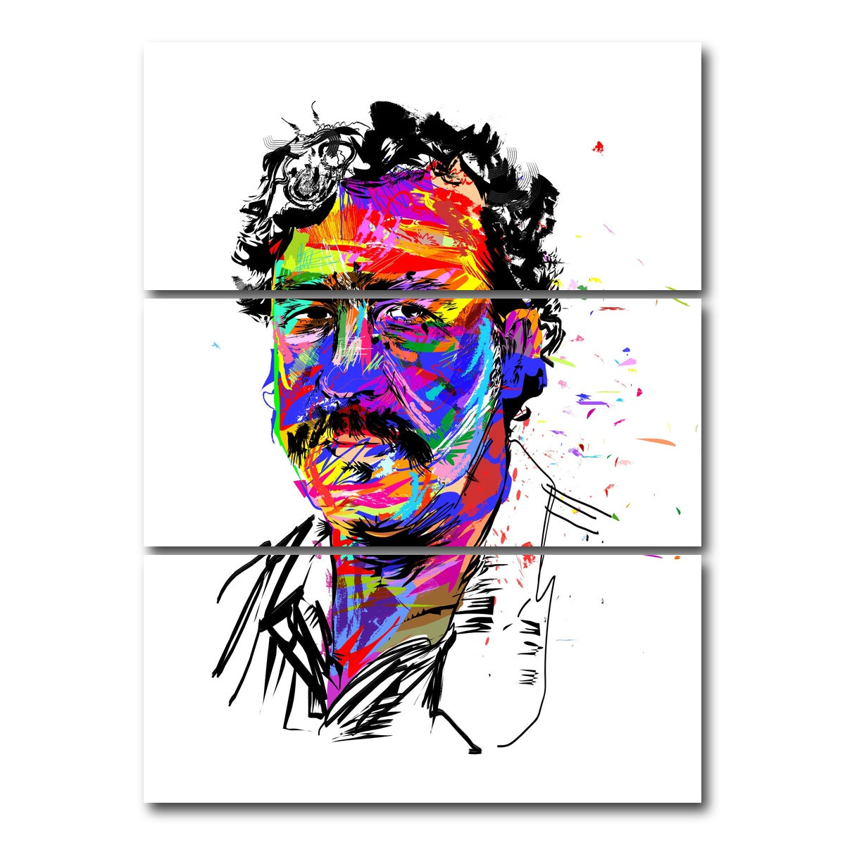 AUTO-MOCKUP WHITE | PABLO | 3 Piece | Gallery Wrap Canvas | group=8x18_stacked