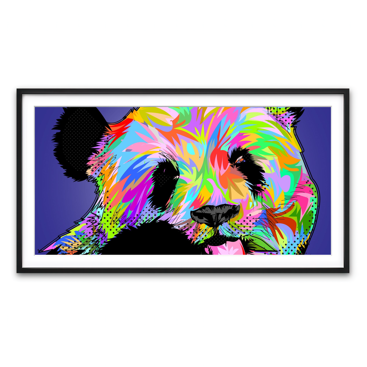 Framed Print 2x1 Black