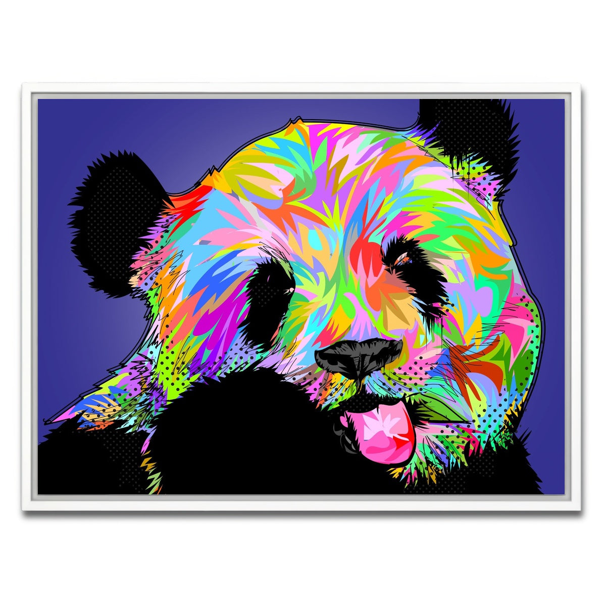 AUTO-MOCKUP WHITE | PANDA Bear | 1 Piece | White Framed Canvas | group=4x3